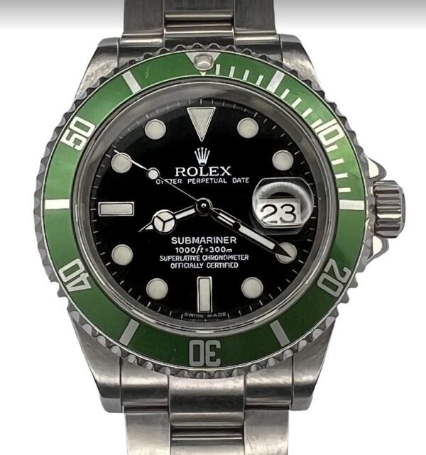 2007 Rolex Submariner 16610LV Kermit 50th Anniversary