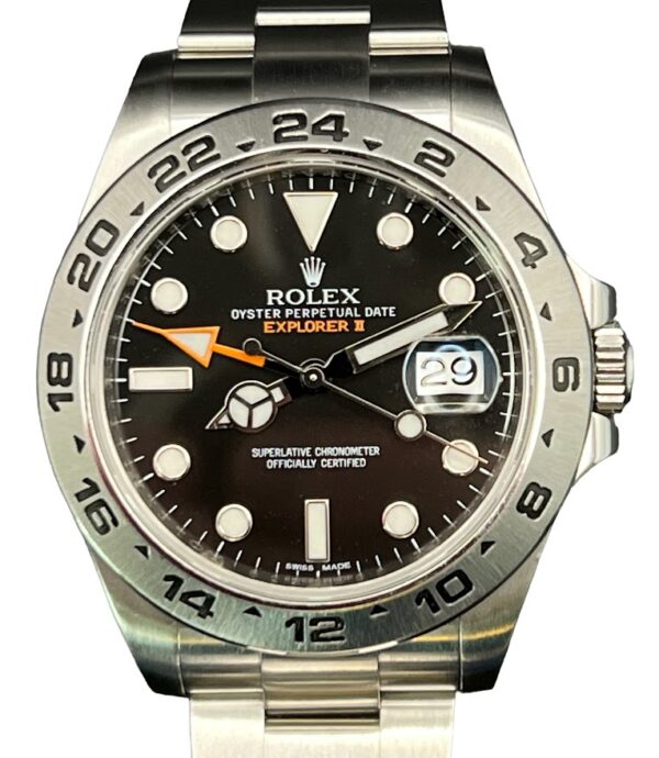 Rolex Explorer II 216570 black dial watch